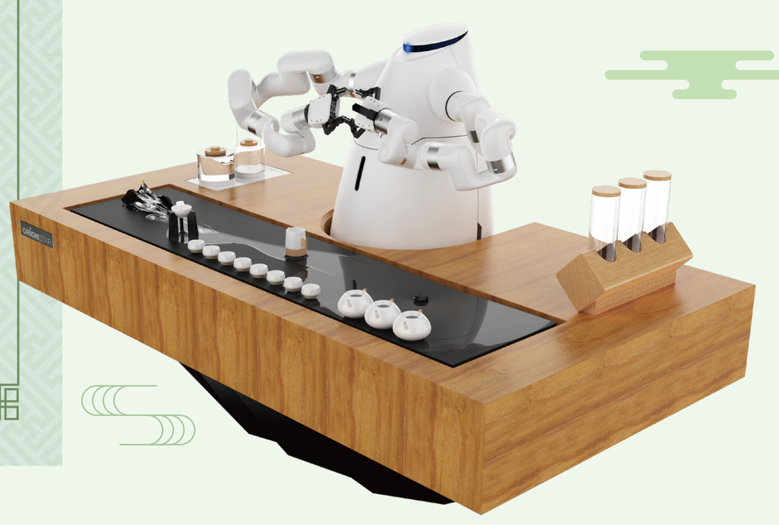 Robot Mesin Kopi Robot Tuangkan Pembuat Kopi Humanoid Robot Pembuat Teh Dua Lengan 200kg