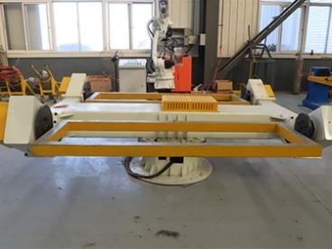 Rotary Kuka Positioner Motorized Seventh Axis Dilengkapi Dengan Robot KUKA Rated Load 500kg