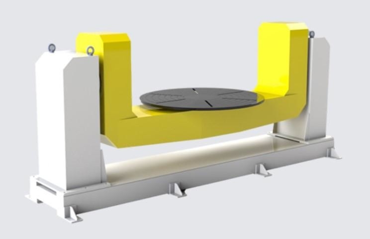 Diy Rotary Welding Positioner Produsen Turntable 7th Axis 1000mm Di Bengkel Pengelasan Laser