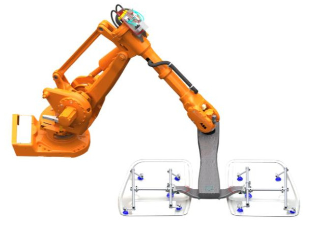 Perlengkapan Pengelasan Lengan Robot Kuka Abb Menggenggam Panel Surya Di Industri Fotovoltaik Sebagai Obeng