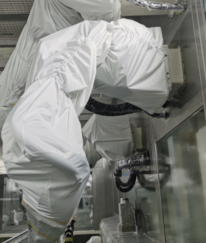 Pakaian Sistem Perlindungan Robot Untuk Lokakarya Penyemprotan Lengan Robot ABB KUKA