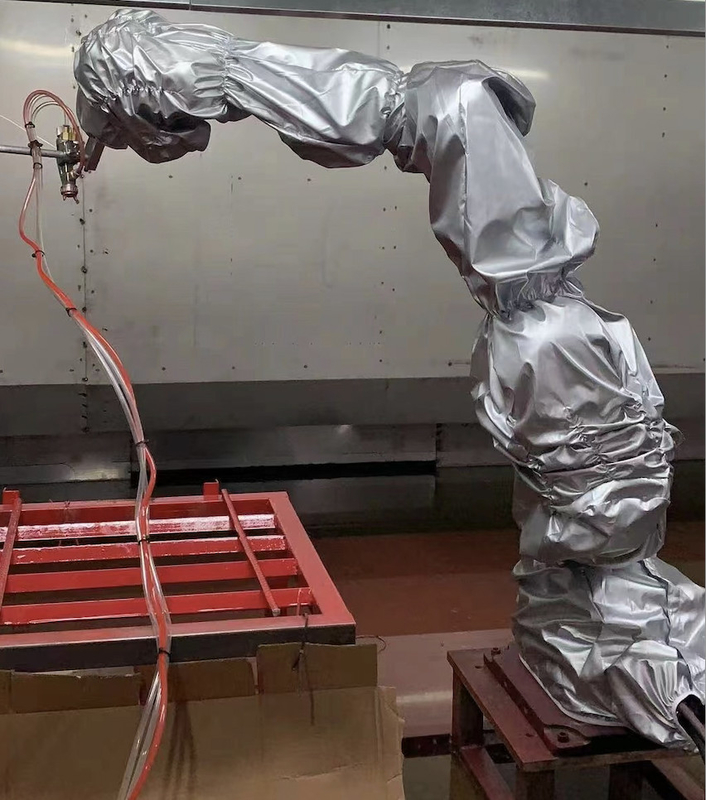 Pakaian Sistem Perlindungan Robot Untuk Lokakarya Penyemprotan Lengan Robot ABB KUKA