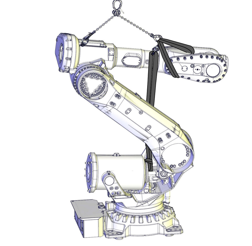 ABB IRB 6700 Muatan Lengan Robot Kecil 300kg Menggenggam Benda Berat Rentang 2,7m
