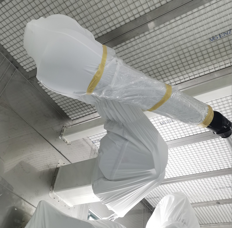 ABB Robot Cover Protection Clothing Tahan Api Di Bengkel Cat Pabrik Mobil