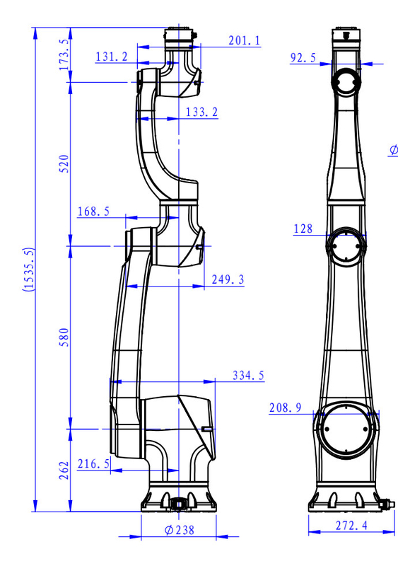 Cobot 6 Axis Collaborative Robot Arm Automatic Pick And Place Assembling Welding Assembling