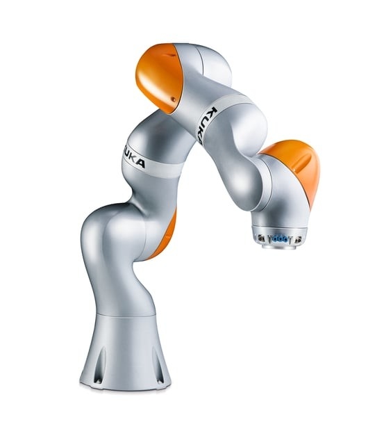 Diy Kuka Small Robot Arm Factory 7kg LBR Iiwa 7 R800 Dalam Menerapkan Pengeleman Pengecatan