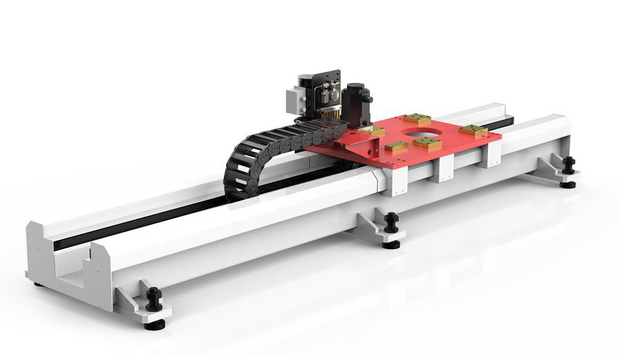 Penyambungan Cnc Rel Linear Robot yang Dapat Disesuaikan Untuk Rel Semi Tertutup Di Lingkungan Keras