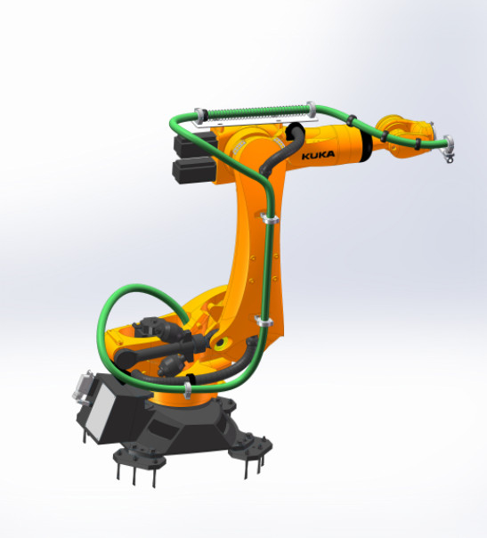 Komponen DPS Robotic Dress Pack Tipe Tertutup - Dengan Sistem Struktur Teleskopik Pegas