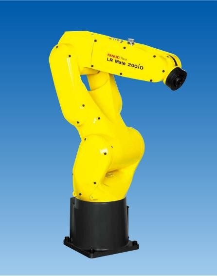 Lengan Robot Kecil Fanuc 6 Axis Fanuc LR MATE 200iD/7H Beban 7KG Ekstensi Lengan 717mm