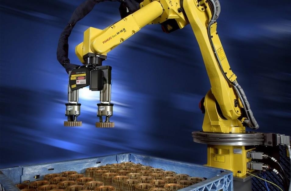 FanucR-1000iA / 130F Lengan Robot Berkecepatan Tinggi 6 Dof Memuat 630kg Penanganan Material Penumpukan