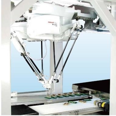 Lengan Robot Paralel 4 dof rakitan lengan robot Fanuc Fist Radius 800mm Penanganan Logistik