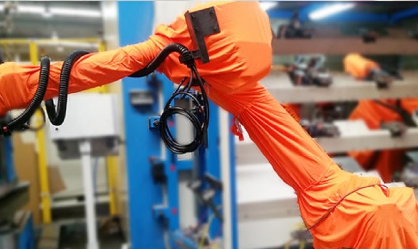 Tutup Pelindung Robot Universal Untuk Anti Statis Cat Di Bengkel Penyemprotan