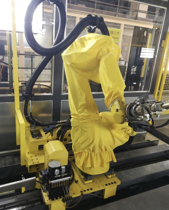 Penutup Pelindung Robot Tahan Air Gear Tahan Korosi Untuk Membersihkan Bengkel