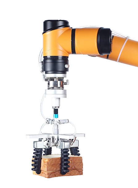 Claw Robotic Arm Gripper Perlengkapan Bahan Aluminium Struktur Sederhana Tahan Lama Kekuatan Penjepit Tinggi