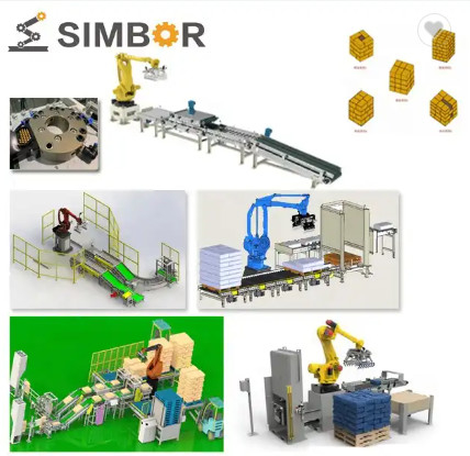 gripper pneumatik untuk lini produksi pengemasan robot penumpukan palet lengan robot