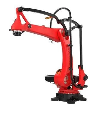 Robot Pengelasan Laser Sistem Robot Baja Tahan Karat Bentuk Aluminium Bekerja Dengan Kabinet Lengan Robot Elektrik