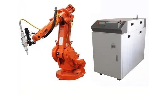 Sistem Robot Pengelasan Laser Serat ABB Kuka Fanuc 6 Axis Lengan Robot Kedalaman 0,04-6mm