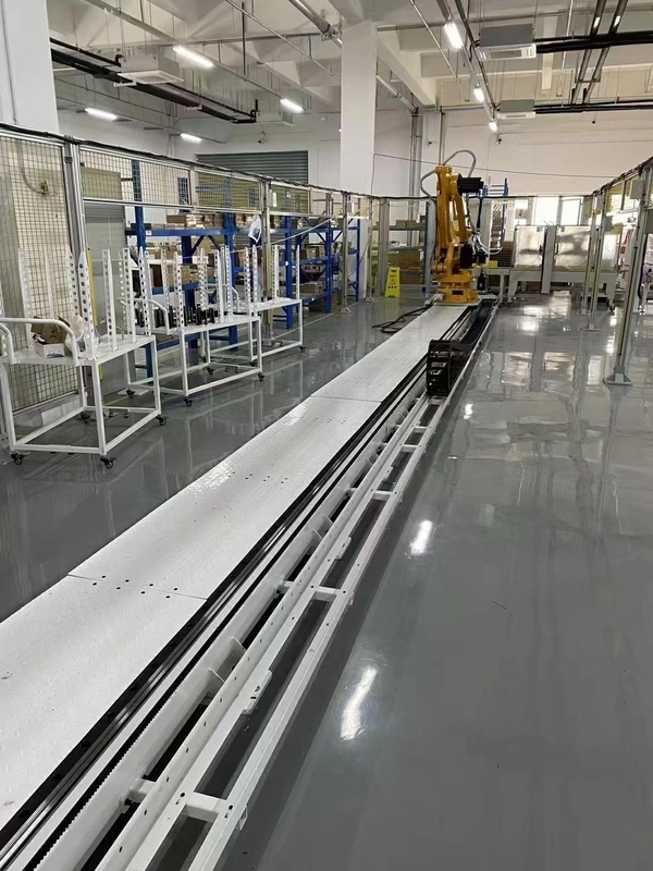 Instalasi tanah Robot Peralatan rel linier Beban 2000kg Dan Stroke efektif yang dapat disesuaikan