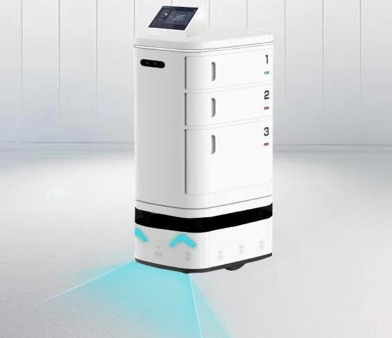 Robot Seluler Otonom Presisi Tinggi Dengan Beban Rated 50KG Dan Jangkauan Deteksi 0,2M - 10M