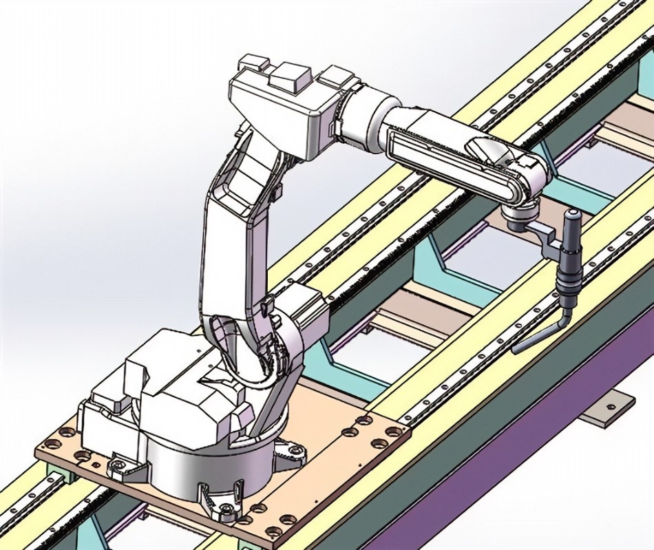 Panduan linier robot motor beban berat dengan muatan 500 kg dan komponen inti motor