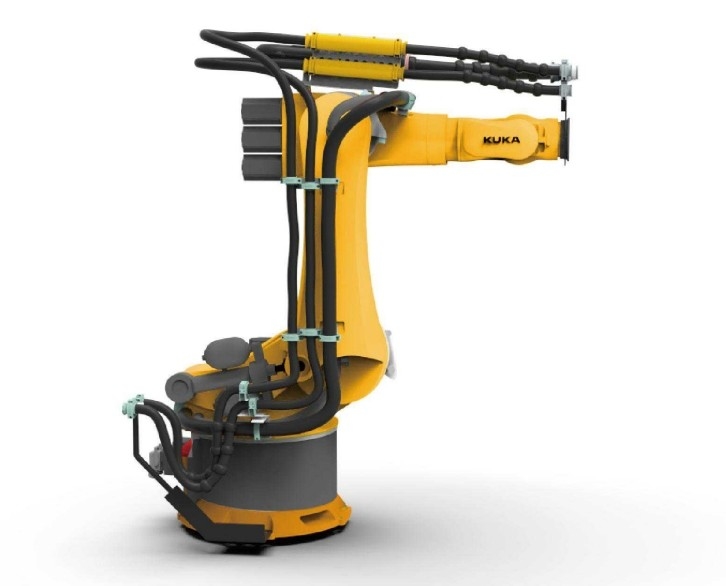 HYUNDA / ABB / FANUC / KUKA Paket Pakaian Robot Dengan 1 - 6 Axis Line Pack Location
