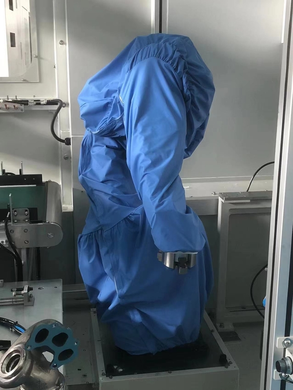 Waterproof Putih Polyester Film Tutup Pelindung Nylon Sleeve Untuk Robot Toko Cat