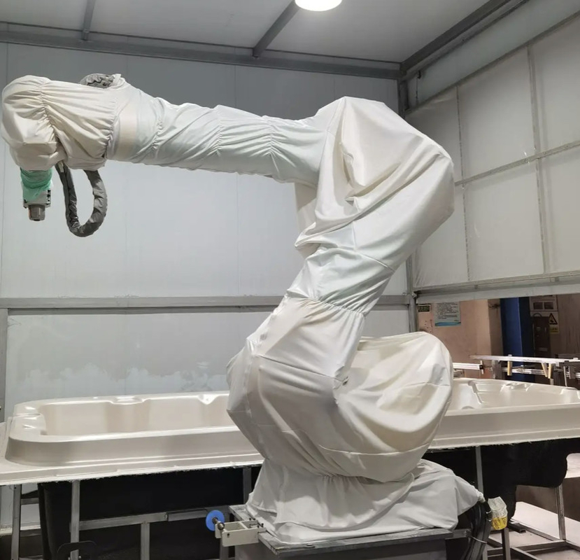 Lapisan Robot Lapisan Pelindung Tipe Integrated Anti Static Polyester
